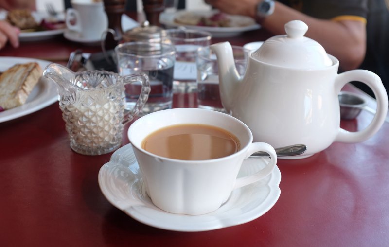 Английский чай с молоком фото