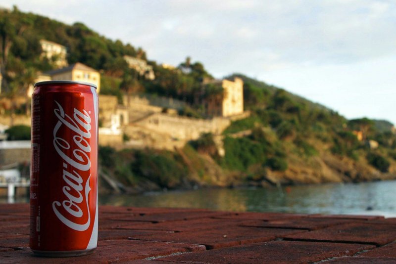 Море пляж Coca Cola