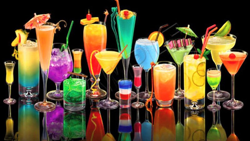 Цветные коктейли