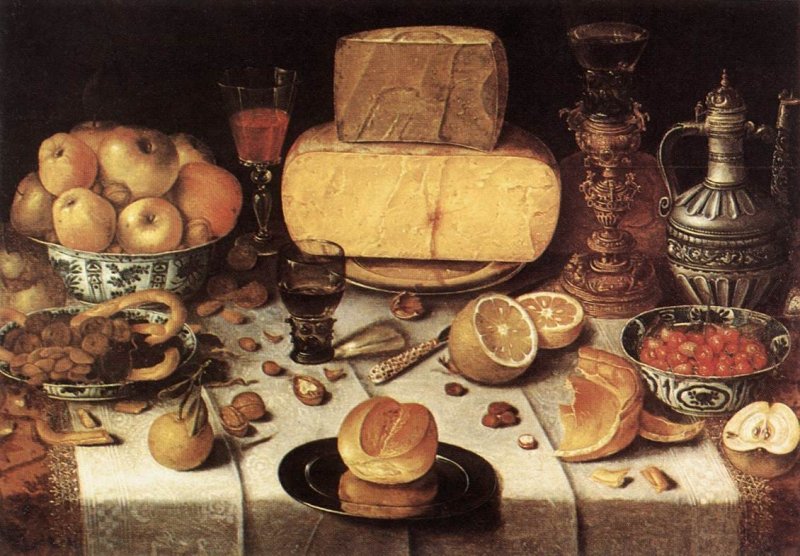 Николас Гиллис. Накрытый стол.1611.