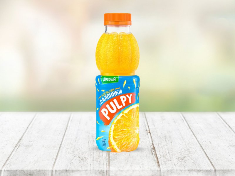 Напиток сокосодержащий добрый Палпи апельсин