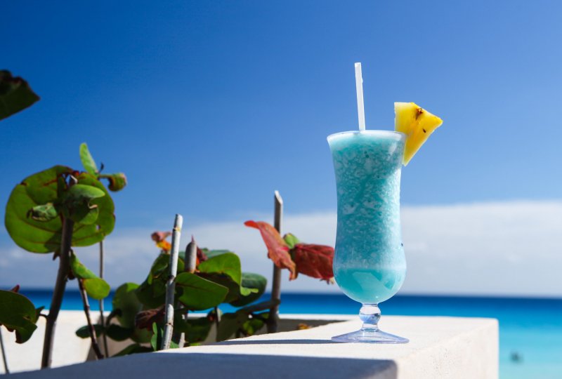 Голубые Гавайи коктейль