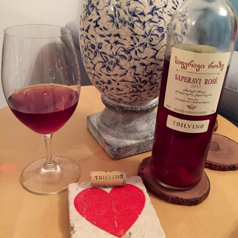 Грузинское вино Саперави Розе
