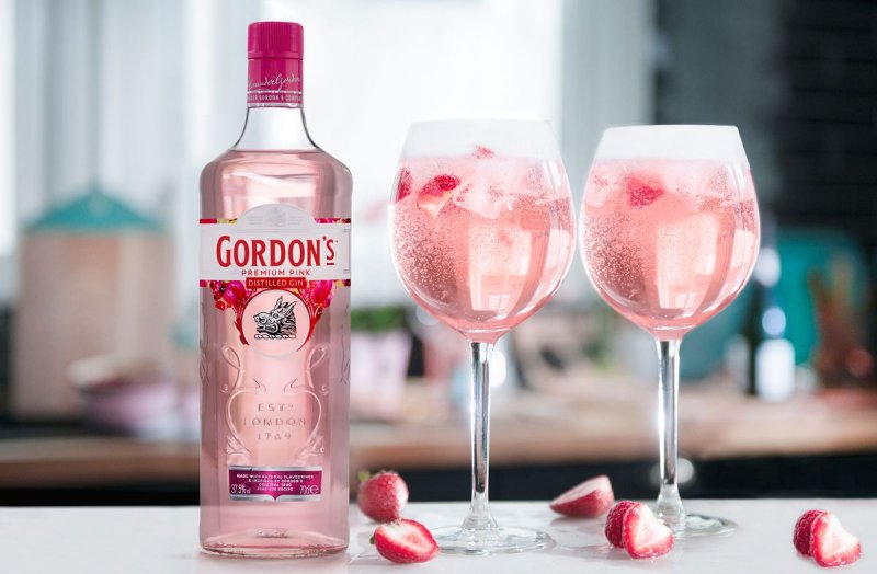 Джин Gordons Pink коктейль