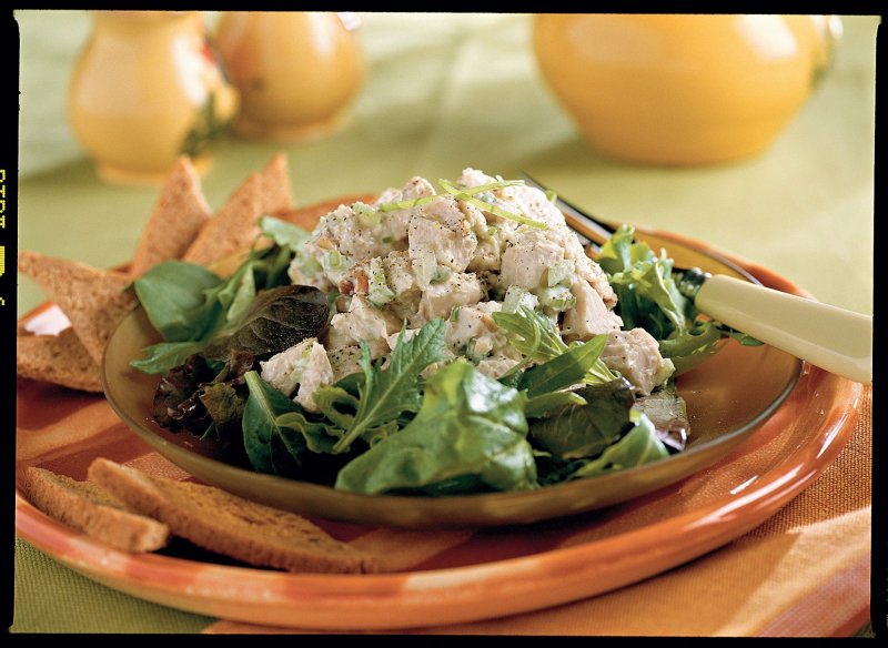 Греческий куриный салат