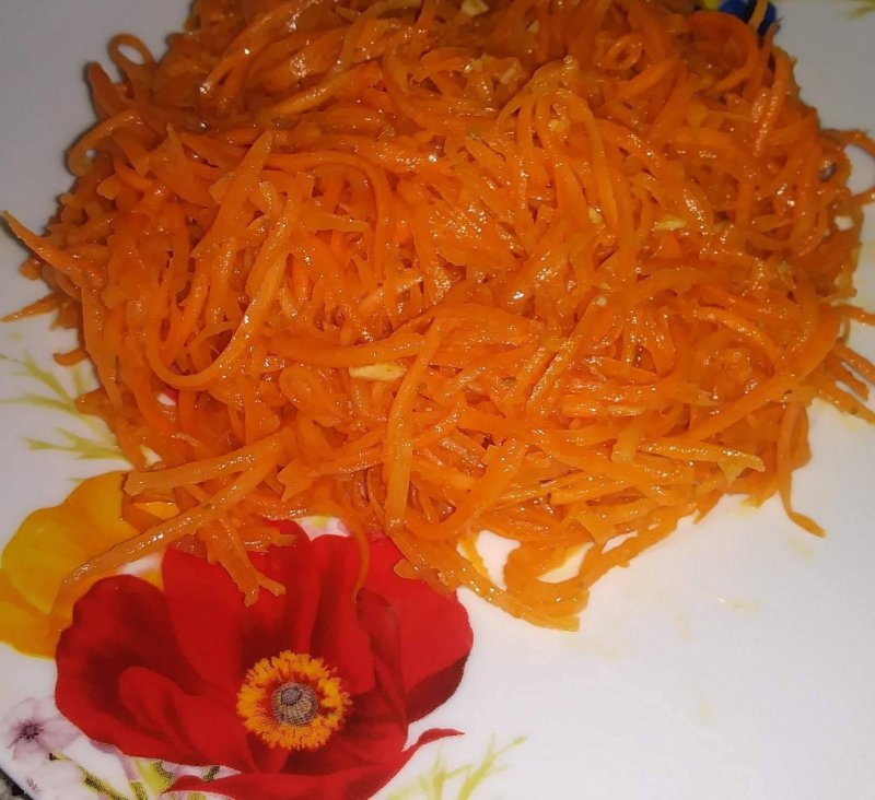 Морковный салат с маслом