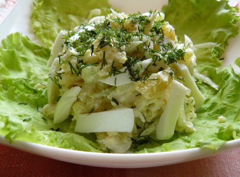 Салат из редьки и картофеля по-кабардински