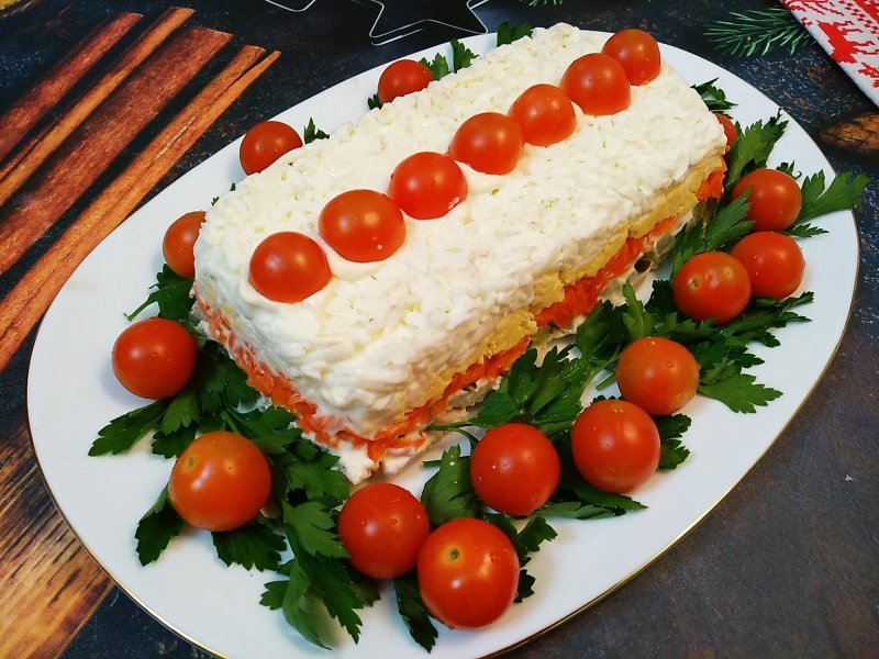 Салат-торт праздничный