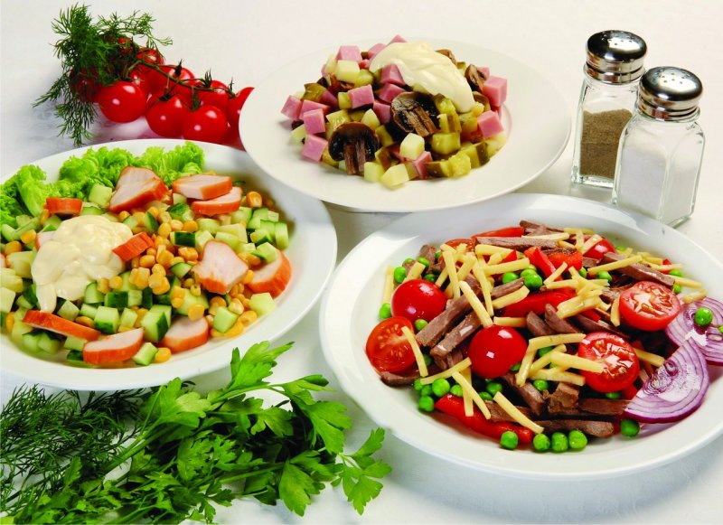 Салат с мясом и болгарским перцем