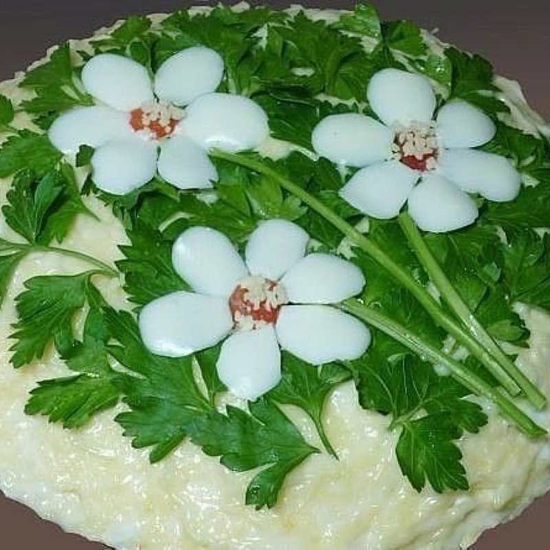 Салат Мимоза со сливочным маслом