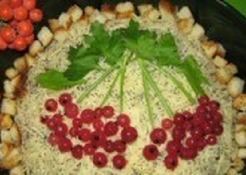 Салат рябина на снегу рецепт с фото