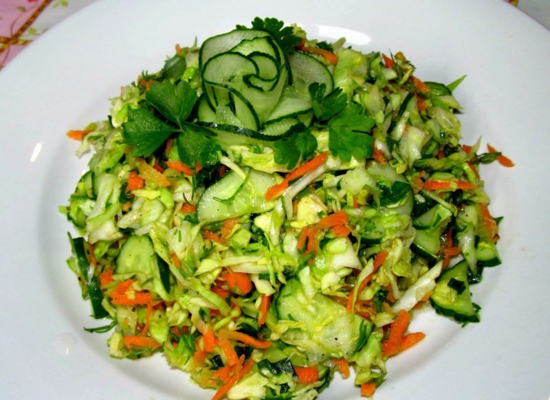 Легкие овощные салаты