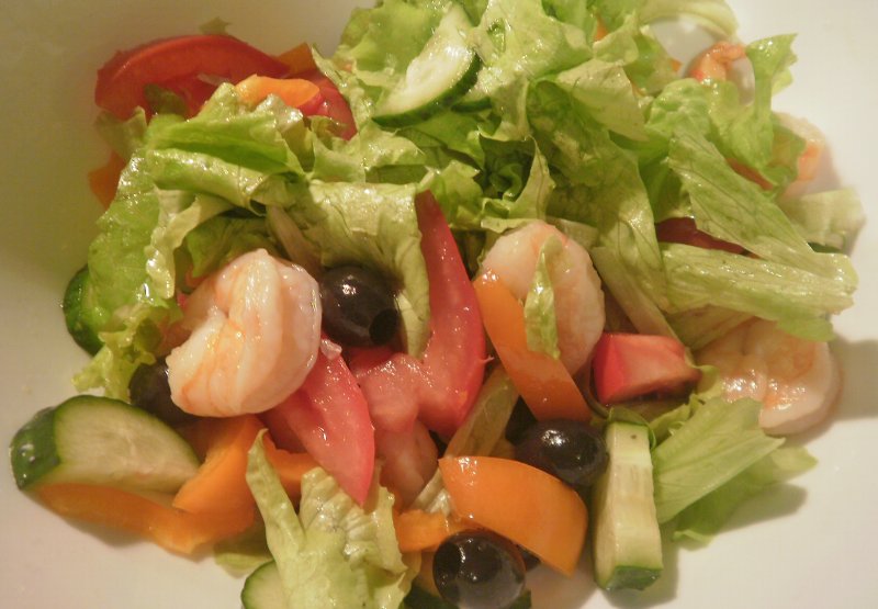 Домашний салат из овощей