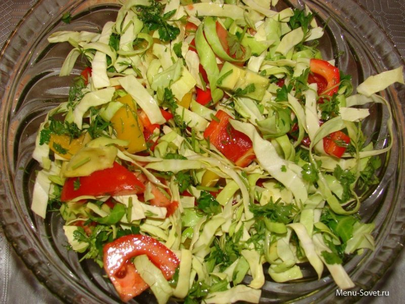 Салат овощной домашний