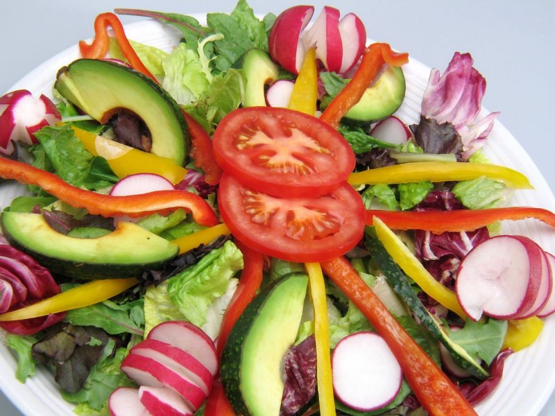 Красивый салат из овощей