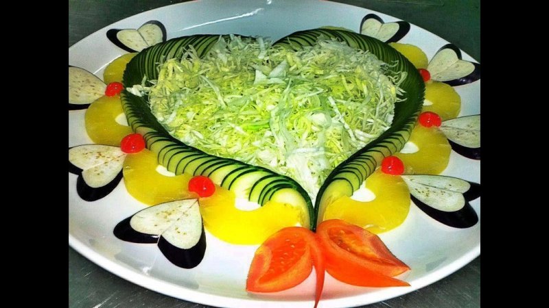 Нарезка овощей для салата
