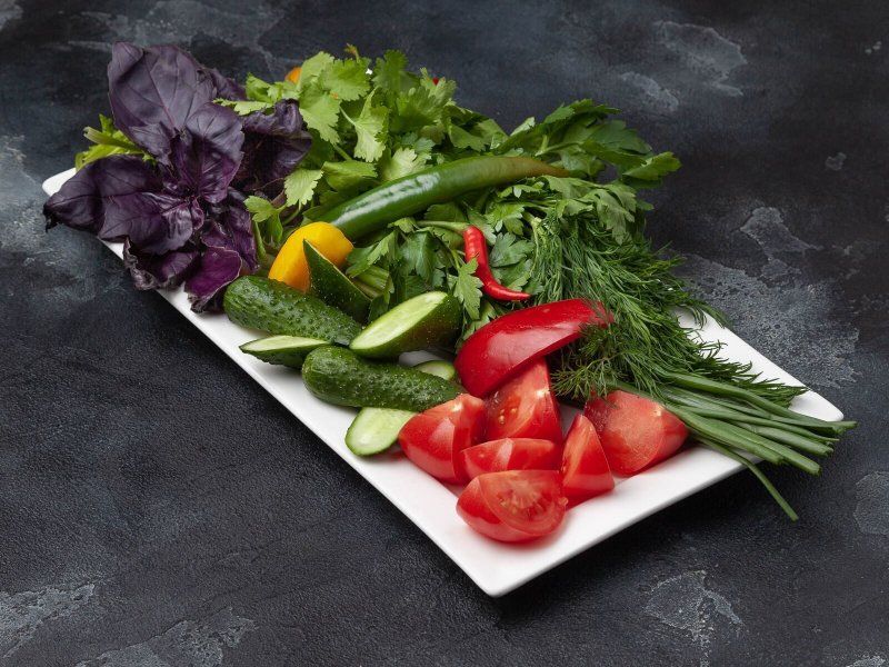 Овощной букет салат