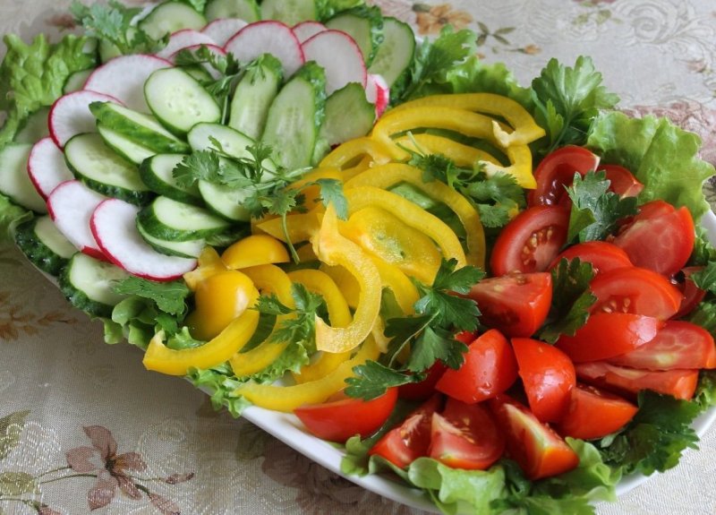 Украшение блюд из овощей и фруктов