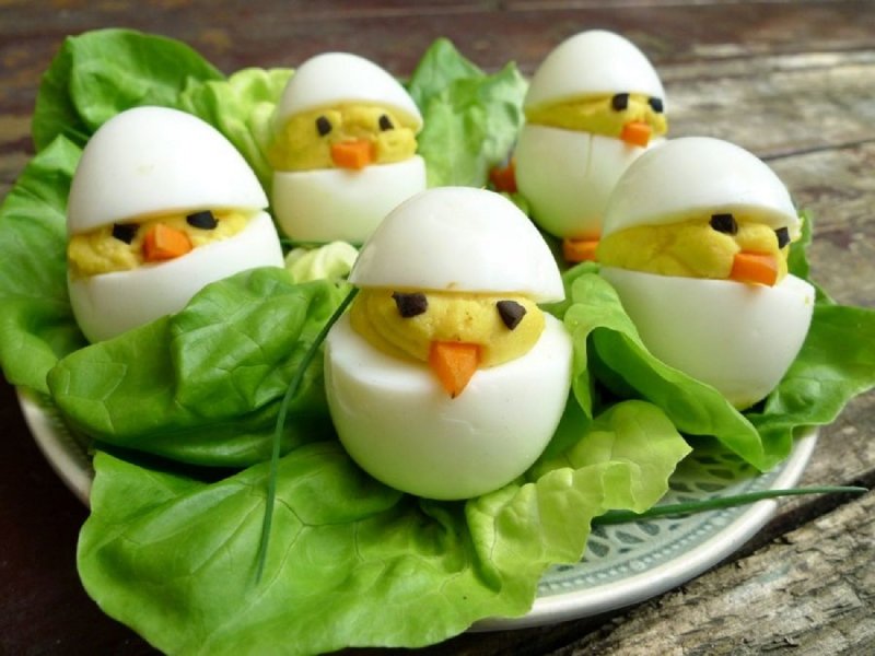 Красивые блюда из яиц
