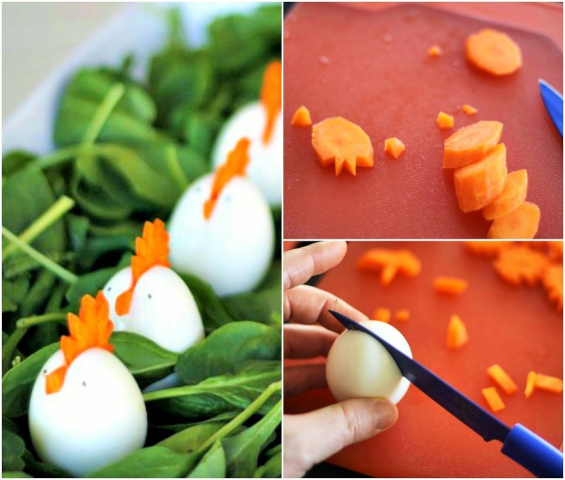 Украсить салат яйцом