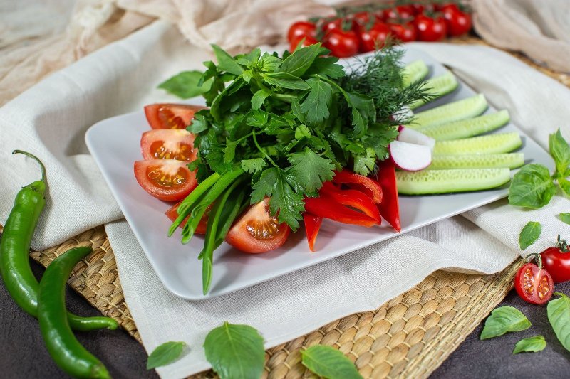 Грузинский овощной салат
