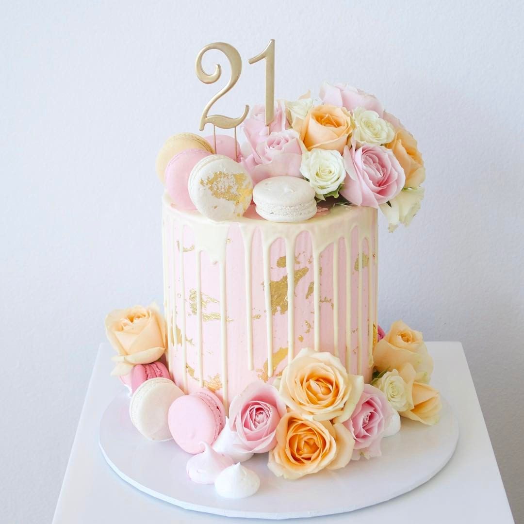 Красивый торт на 20 лет для девочки