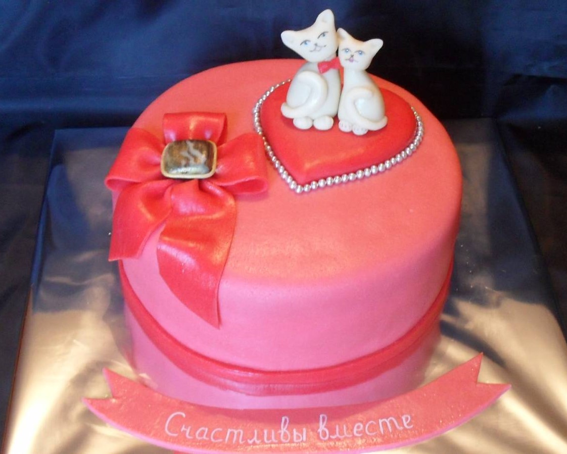 Торт на розовую свадьбу прикольные