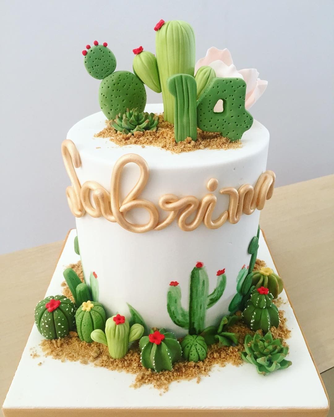 Торт с кактусами фото
