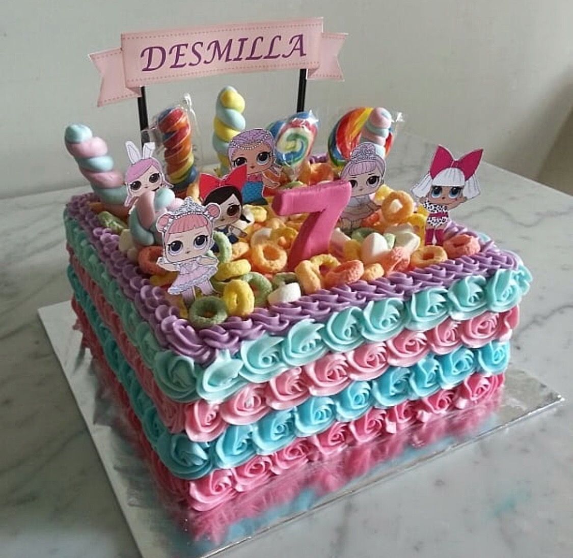 Тортик на день рождения девочке 6 лет