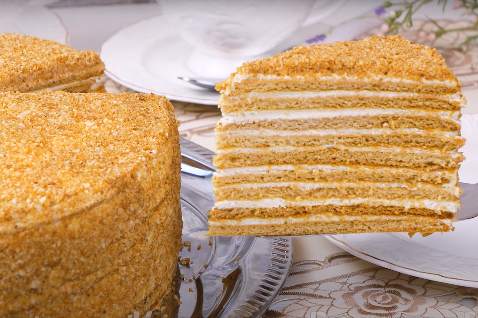 Рецепт медовый торт с сметанным кремом рецепт с фото пошагово