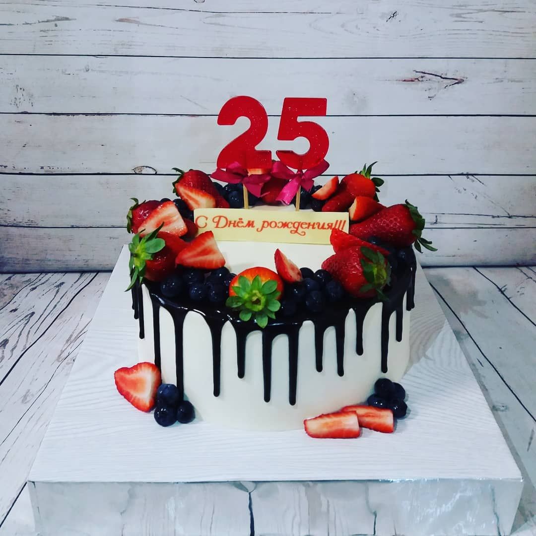 Украшение торта на 25 лет сыну
