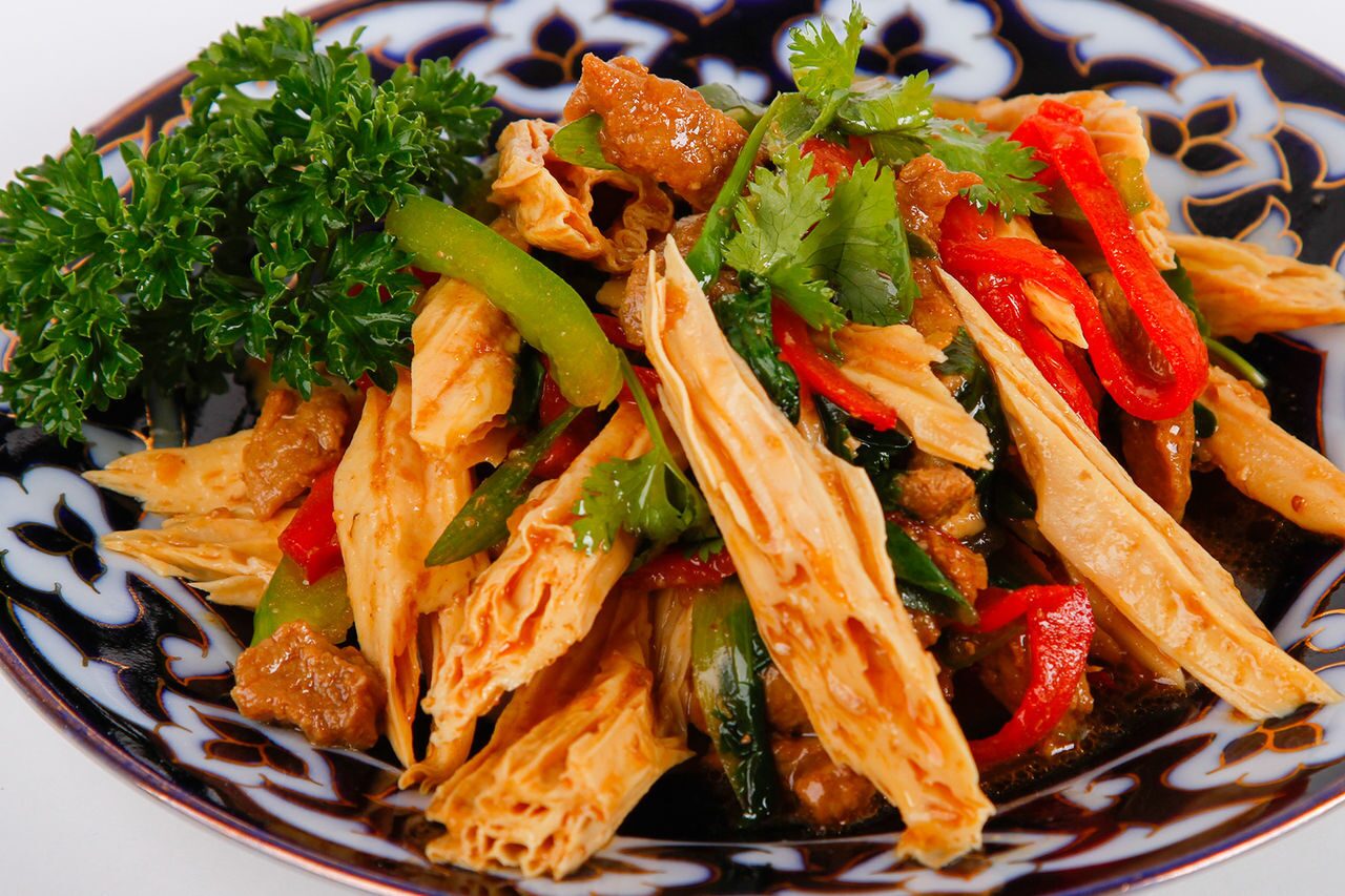 Китайский салат из сушеного мяса