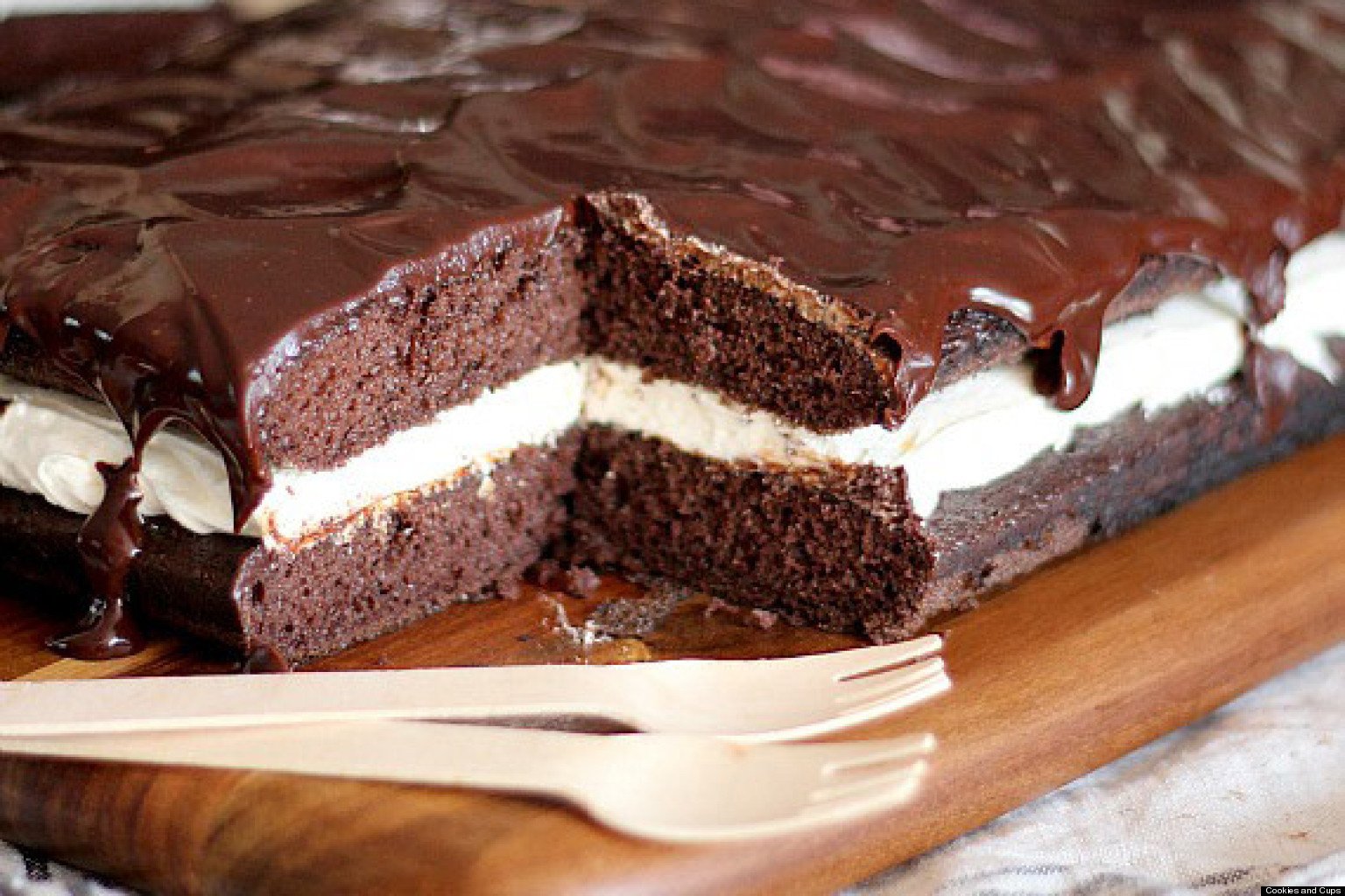 Торт с зефиром и шоколадом