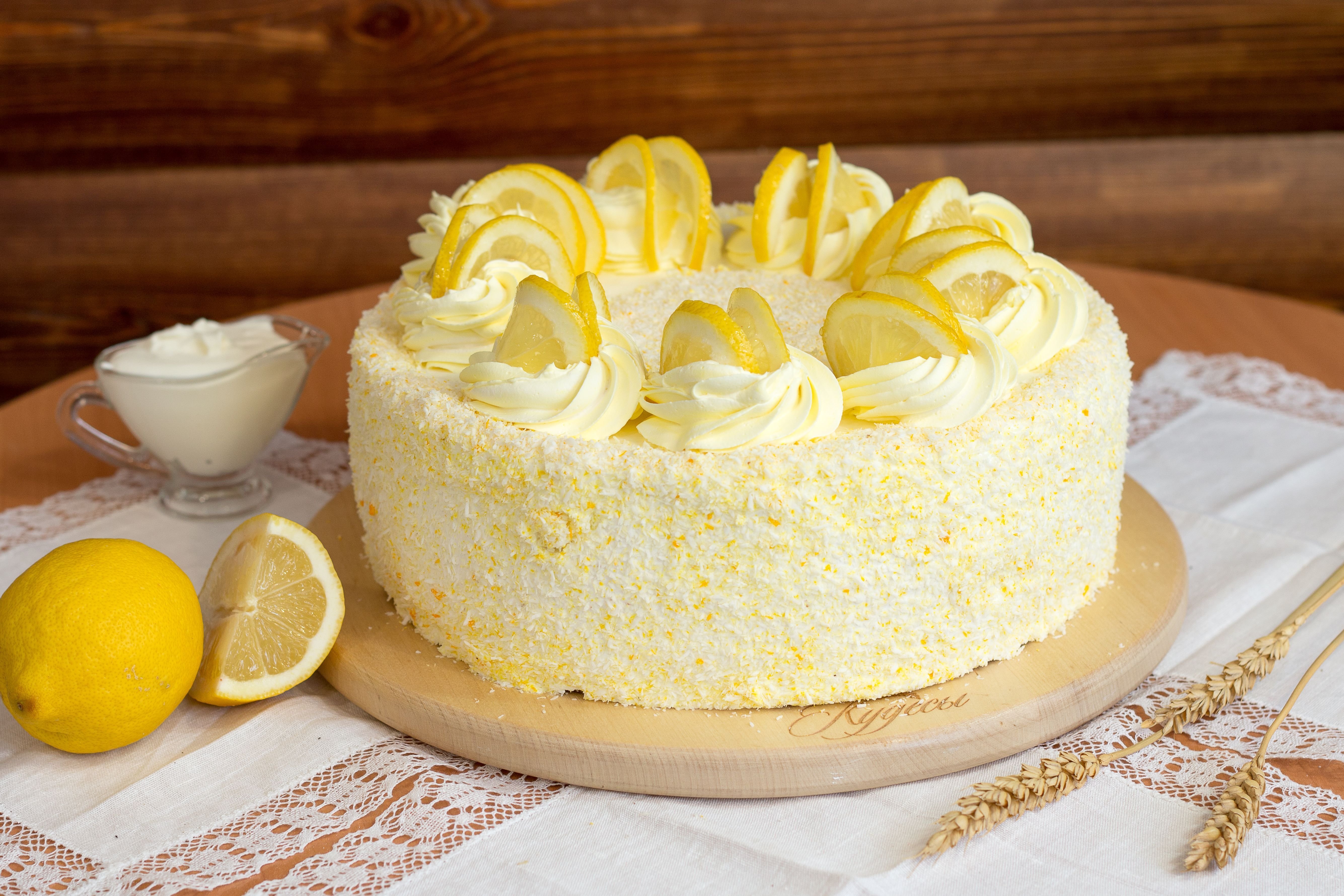 Лимонный компоте для торта