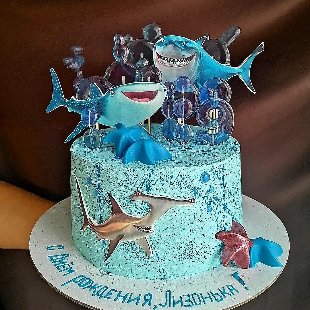 картинки на торт акуленок
