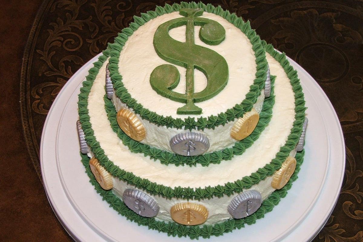фото торта в виде денег
