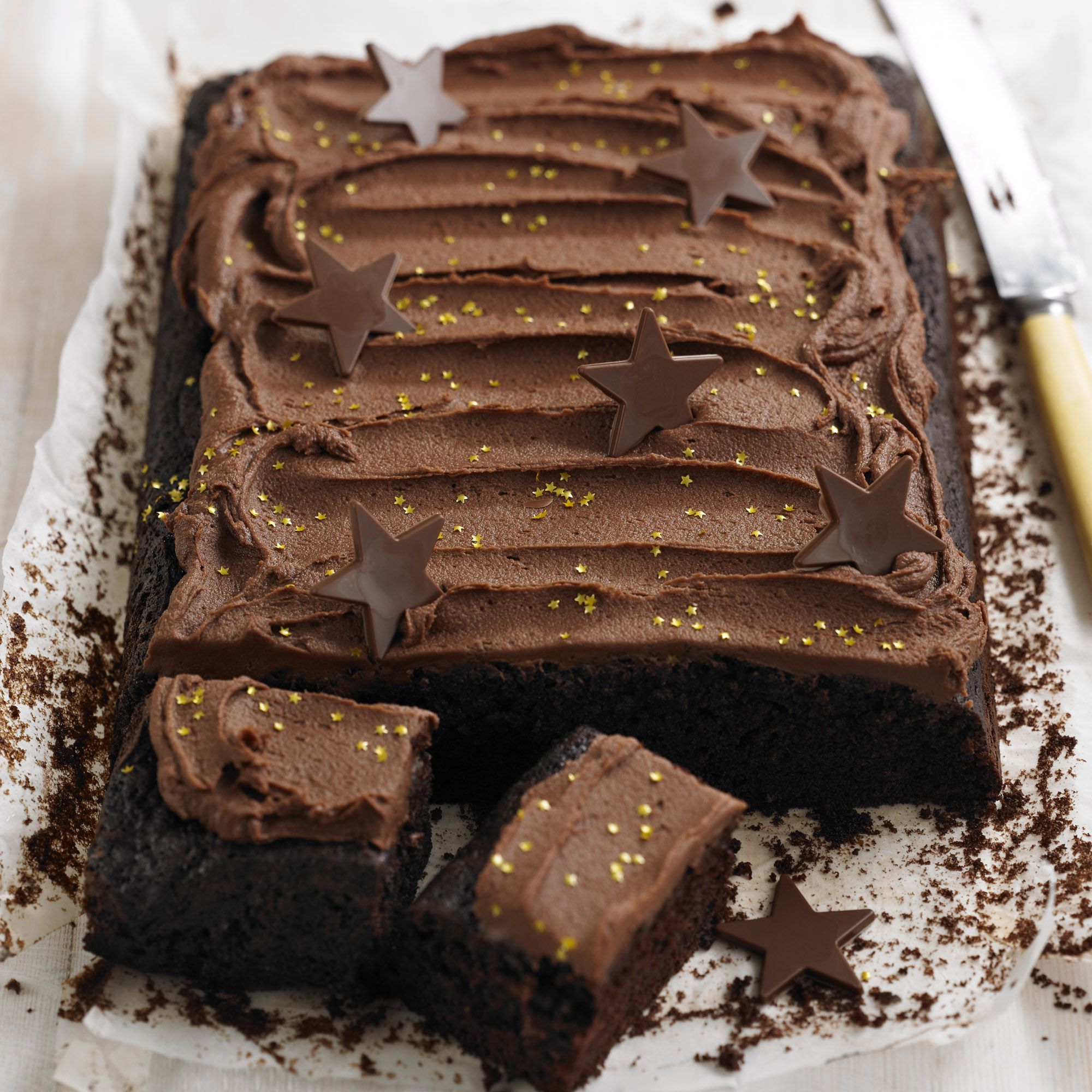 Шоколадный тортик прямоугольный
