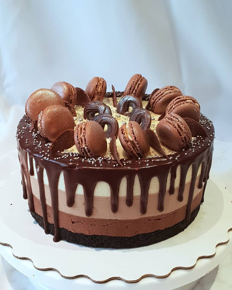 Торт с тремя шоколодами