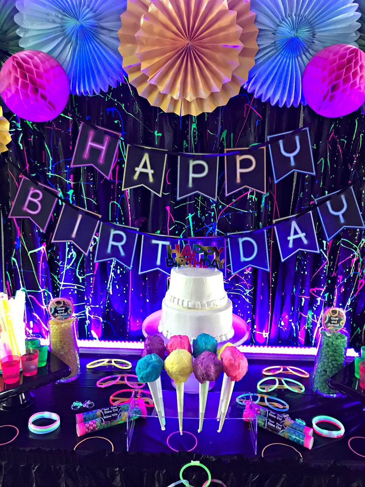Neon party. Неоновая вечеринка. Неоновая вечеринка для детей. Необычное празднование дня рождения. День рождения вечеринка.