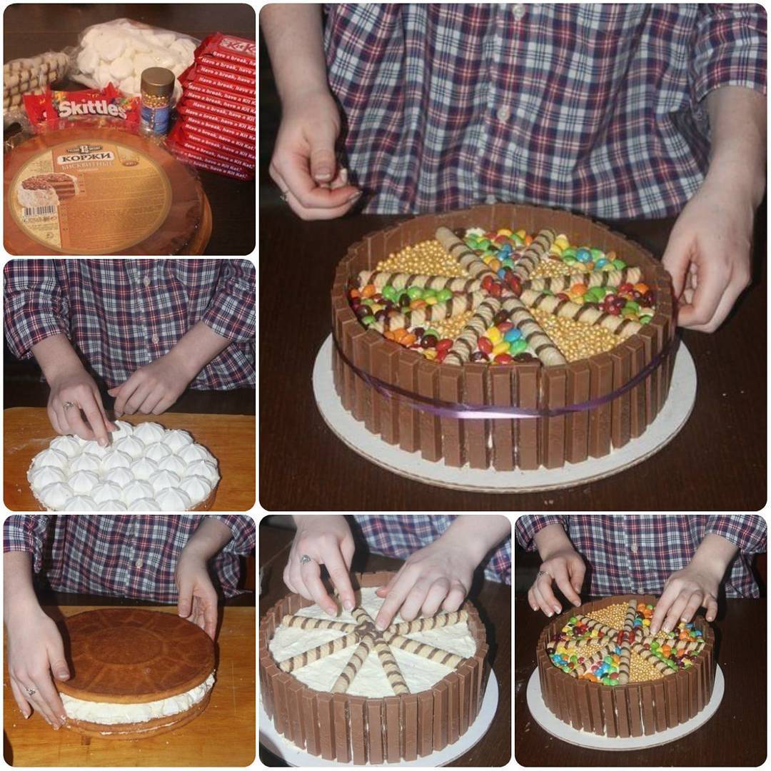 Как украшать торт самому