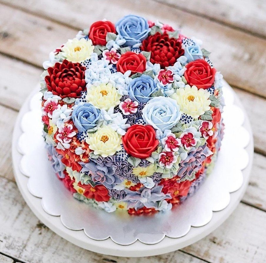 Цветы для торта простые и вкусные