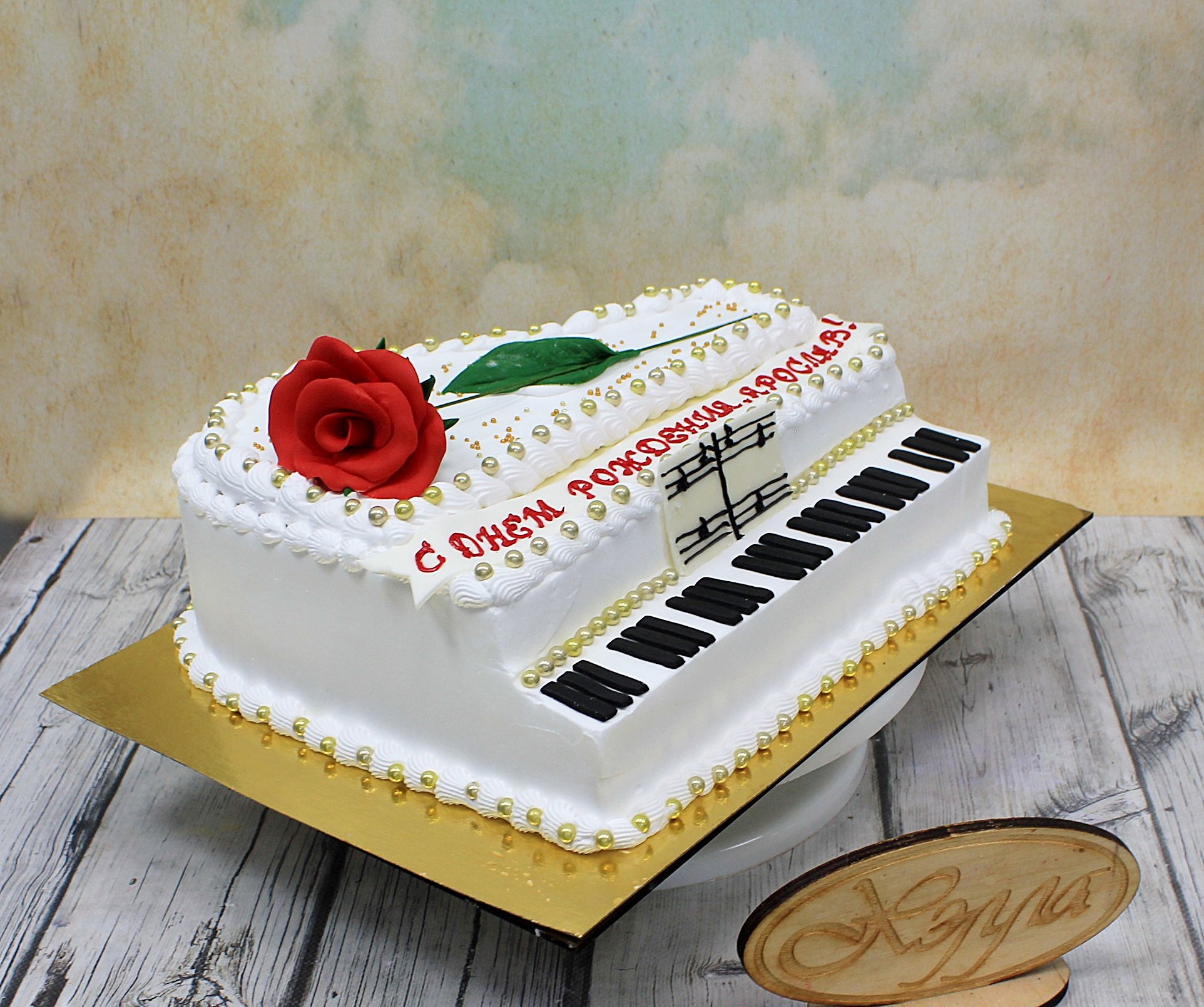 Торт пианино (60 фото)