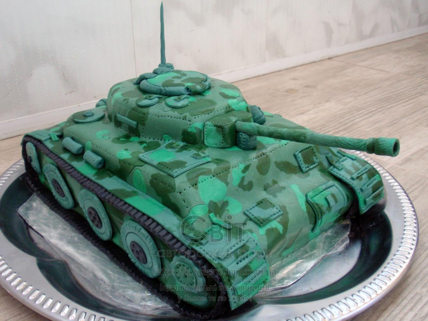 Торт из танка с белковым кремом
