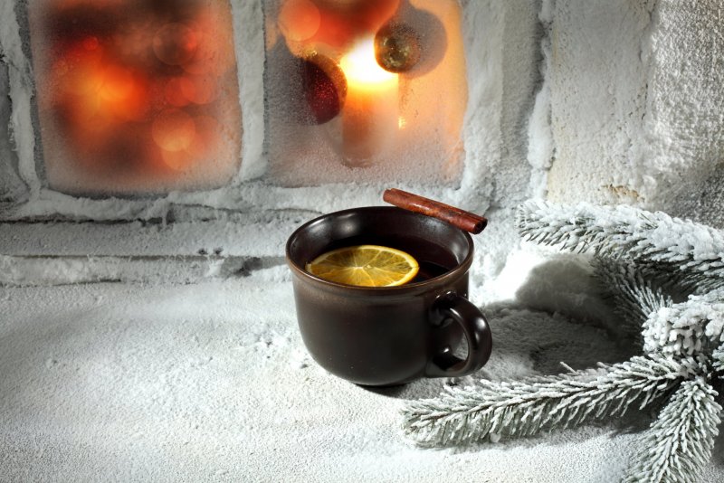 Кружка чая зимой