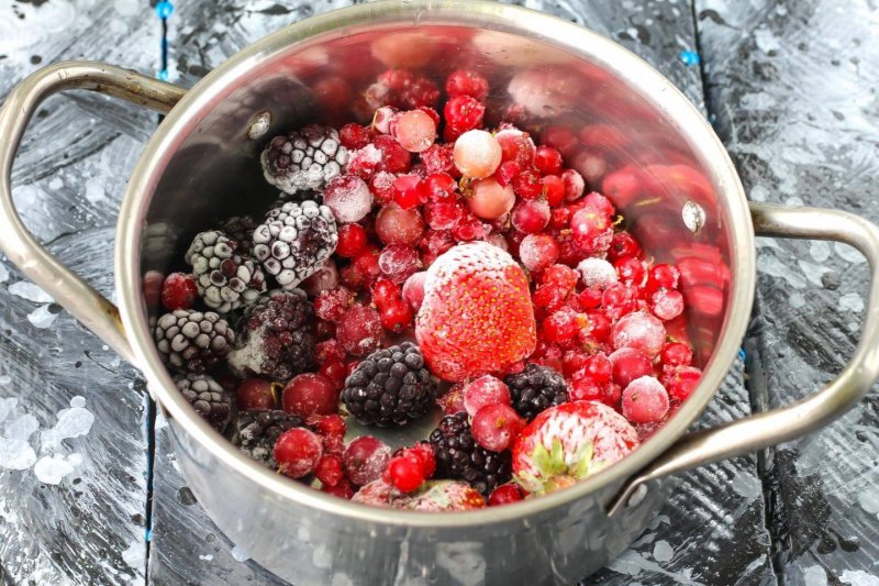 Замороженные ягоды для чая