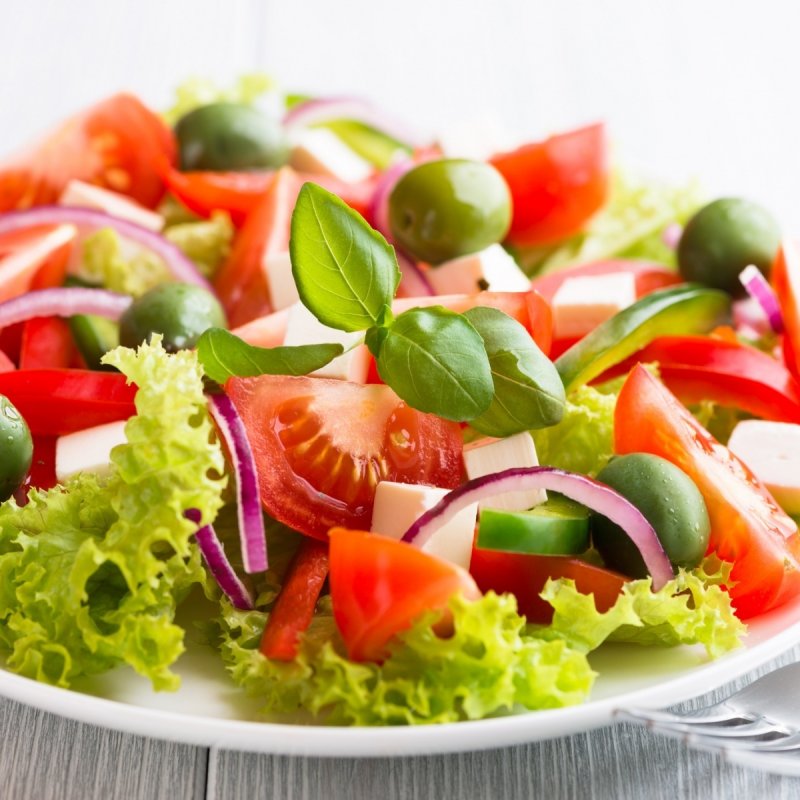 Греческий салат низкокалорийный