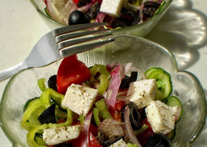 Греческий салат Ингредиенты классический