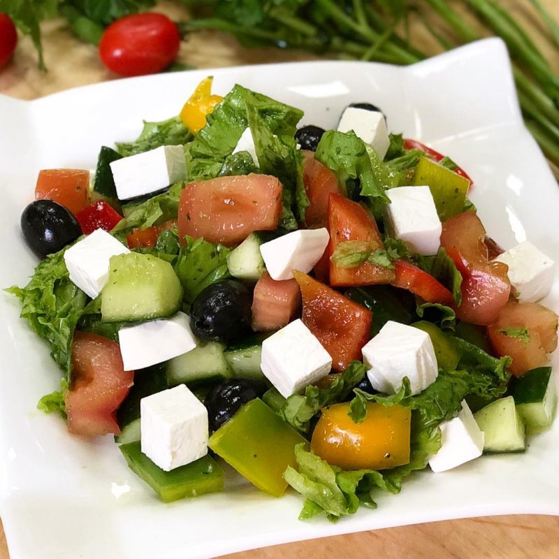 Греческий салат Ингредиенты
