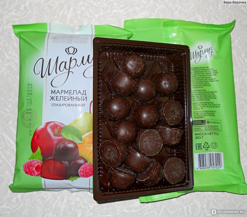 Конфеты мармелад в шоколаде