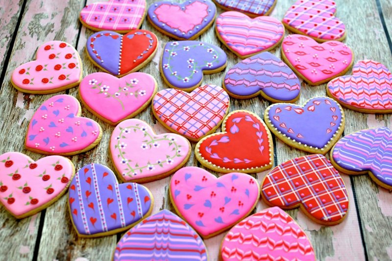 Печеньки сердечки